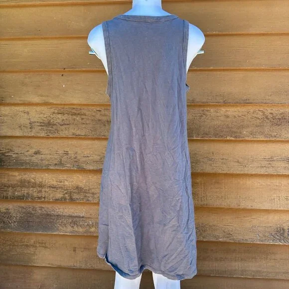 Universal Thread Charcoal Tank Casual Beach Grey Dress - Picture 5 of 8